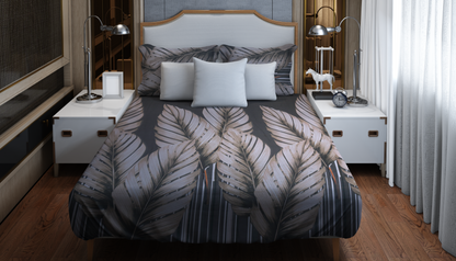 Luxe Tropics – Dark Botanical Bedding Set