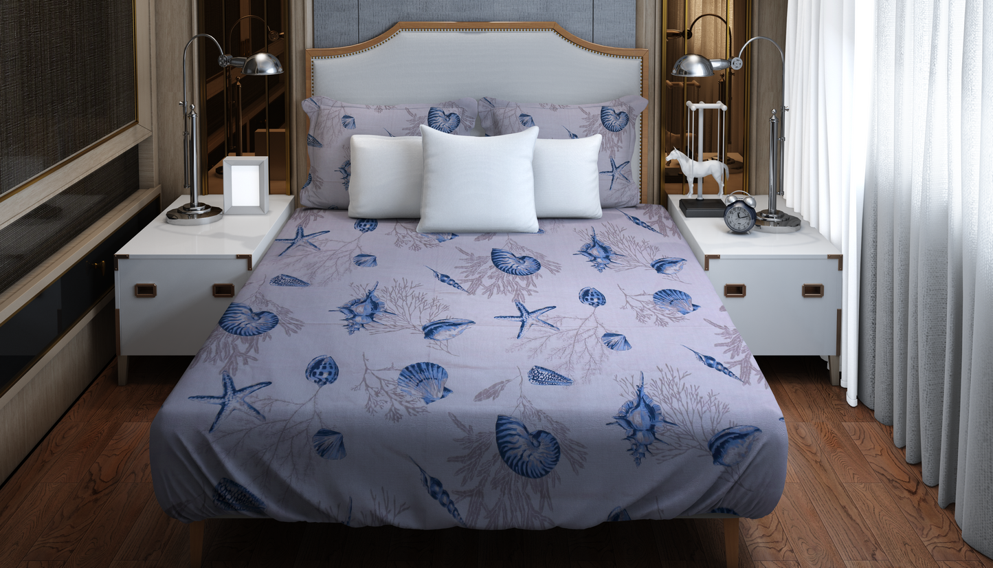 Ocean Breeze – Coastal Seashell Bedding Set