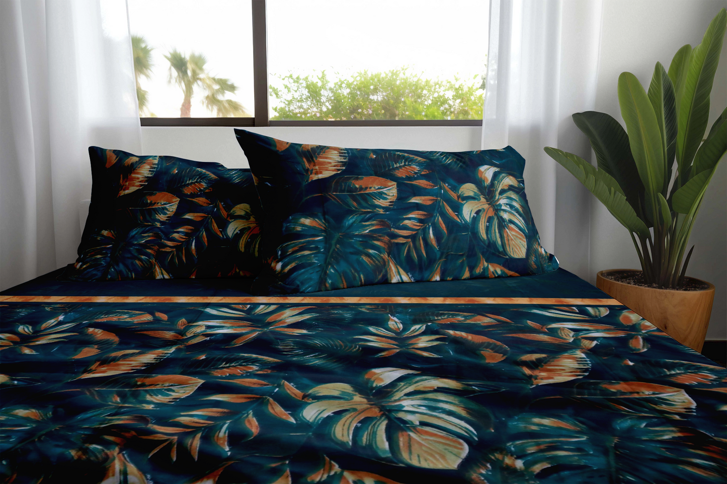 Tropical Midnight – Exotic Jungle Bedding Set